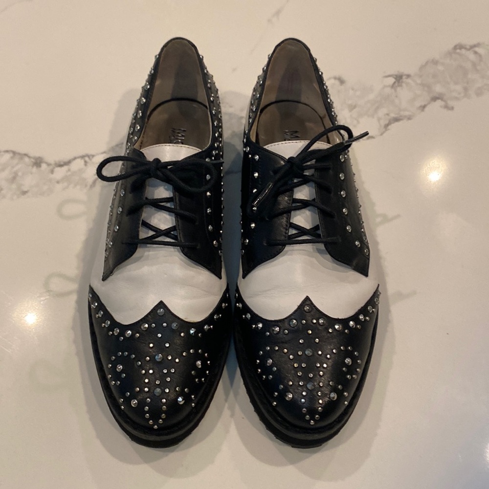 Michael Kors Black & White Oxfords “Sofie” Size 7
